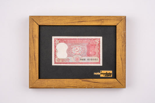 2 Rs, Custom Date Serial Number Currency Note