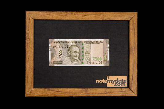 500 Rs, Custom Date Serial Number Currency Note
